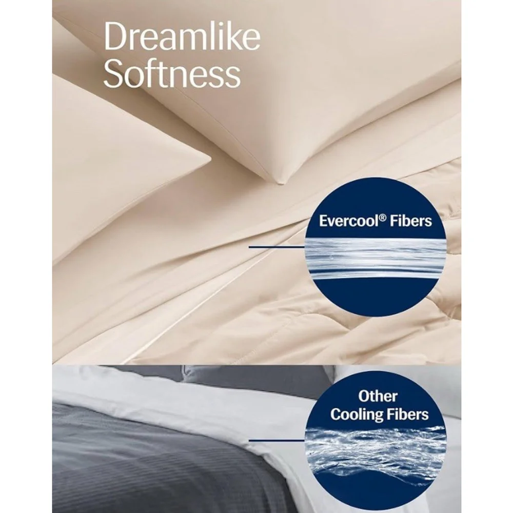 Rest Evercool® Cooling Comforter Ivory CaliKing 106